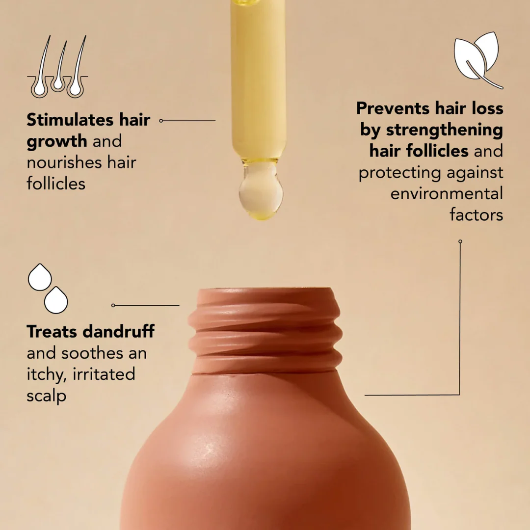 Rosemary Scalp & Hair Strengthening Oil With Biotin - Image 3